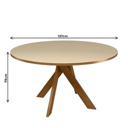 Conjunto Mesa de Jantar Mônaco Tampo com Vidro 6 Cadeiras Isis Madetal - 3
