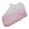 Berço Portátil Mosquiteiro Estrelinha Rosa Babykinha - 2