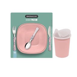 Conjunto Infantil para Refeição Simonaggio - Kids Trend - Talheres+Pratos+Copo - 6 Pçs - Unicórnio - 2