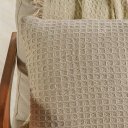 Ver imagem 2 de Capa de Almofada Decorativa Waffle 100% Algodão 45x45cm Amendoa