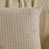 Capa de Almofada Decorativa Waffle 100% Algodão 45x45cm Amendoa - 3