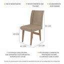 Ver imagem 5 de Conjunto 2 Cadeiras De Jantar Tokio Madeirado/Mascavo