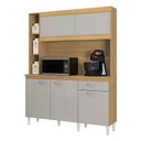 Ver imagem 2 de Cozinha Ambiente Kit Duda 140 Cm Damasco Off White – Poquema