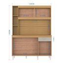 Ver imagem 4 de Cozinha Ambiente Kit Duda 140 Cm Damasco Off White – Poquema