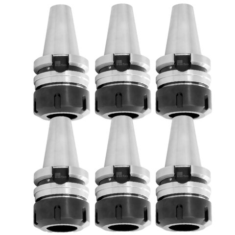 Kit 6 Porta Pinças Er Modelo Bt40 - Er16 - 70 - Mas 403 Bt + Pino de Fixação Bt40 X 45