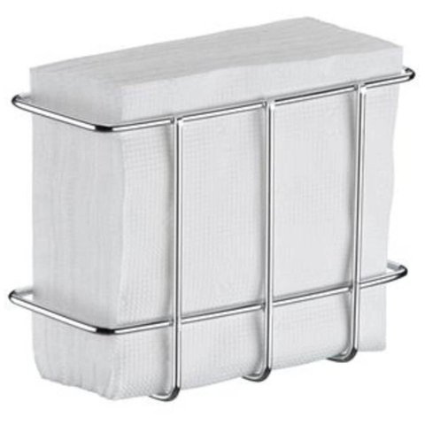 Porta Guardanapo Cromado de Mesa 13,5x6x9,5cm Cozinha Organizar Utimil