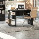 Ver imagem 3 de Mesa para Escritório 3875 Preto Fosco - Qmovi