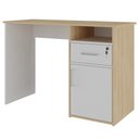 Ver imagem 6 de Mesa para Escritório Escrivaninha Home Office Hall A02 Carvalho Branco - Lyam Decor