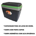 Ver imagem 4 de Caixa Térmica Cooler 34 Litros Tampa com Porta Copo Camping Pesca