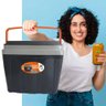 Caixa Térmica Cooler 34 Litros Tampa com Porta Copo Camping Pesca - 2