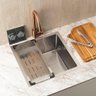 Kit Cuba para Cozinha Terena 44 Cm e Torneira Misturador Monocomando em Aço Inox Iriri - Prata - 8