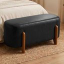 Ver imagem 2 de Puff Recamier Organico Imperial 100 cm Corino Preto Impo