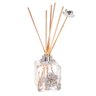 Difusor de Aromas Vidro Cubo Shine 250 Ml com Aplique Flor Prateada Vivre Fragrances Alecrim - Le Li - 1