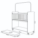 Ver imagem 2 de Mini Berço Bed Side com Grade Móvel e Colchão Doce Amor