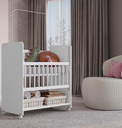 Ver imagem 1 de Mini Berço Bed Side com Grade Móvel e Colchão Doce Amor