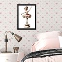 Ver imagem 1 de Quadro Infantil Bailarina Caixinha de Música 33x24cm - com Vidro:madeira Branca