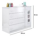 Ver imagem 3 de Ambiente Guarda-roupa Lívia e Cômoda Lívia - 100% Mdf