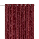 Ver imagem 1 de Cortina Jacquard 6,00x2,50 Para Varão Simples:Vinho