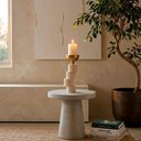 Ver imagem 2 de Castiçal Decorativo em Mármore com Metal 29x10x10cm Mesa Posta Aparador e Mesa de Centro