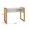 Escrivaninha Mesa para Computador Office 5030 Freijó Off White Fosco Qmovi - 2