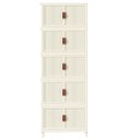 Ver imagem 4 de Armario Organizador Dobravel 5 Andares Empilhavel Organizaçao Roupa Objetos Decoraçao Sala Quarto Ba