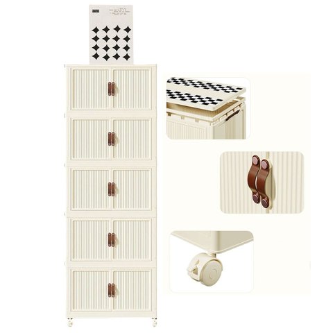 Armario Organizador Dobravel 5 Andares Empilhavel Organizaçao Roupa Objetos Decoraçao Sala Quarto Ba