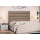 Ver imagem 2 de Cabeceira Cama Box Casal Queen 160cm Greta Linho Areia e 2 Mesas de Cabeceira Branco - Mpozenato