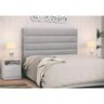Cabeceira Cama Box Casal 140cm Greta Linho Cinza e 2 Mesas de Cabeceira Branco - Mpozenato - 2