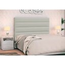 Ver imagem 2 de Cabeceira Cama Box Casal 140cm Greta Corano Bege e 2 Mesas de Cabeceira Branco - Mpozenato