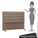 Ver imagem 3 de Cabeceira Cama Box Casal 140cm Greta Linho Areia e 2 Mesas de Cabeceira Branco - Mpozenato