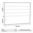 Ver imagem 4 de Cabeceira Cama Box Casal 140cm Greta Linho Areia e 2 Mesas de Cabeceira Branco - Mpozenato