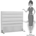 Ver imagem 3 de Cabeceira Cama Box Casal Queen 160cm Greta Corano Branco e 2 Mesas de Cabeceira Branco - Mpozenato