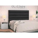 Ver imagem 2 de Cabeceira Cama Box Casal Queen 160cm Greta Suede Preto e 2 Mesas de Cabeceira Branco - Mpozenato