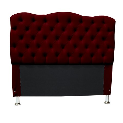 Cabeceira Agnes para Cama Box Casal Queen - Sv Decor:marsala