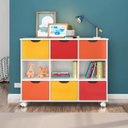 Ver imagem 2 de Nicho Organizador com Rodízios Toys 6 Gavetas Branco/Colorido - Mpozenato