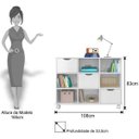 Ver imagem 4 de Kit 2 Nichos Organizadores com Rodízios Toys 3 Gavetas Branco - Mpozenato