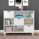 Ver imagem 2 de Kit 2 Nichos Organizadores com Rodízios Toys 3 Gavetas Branco - Mpozenato