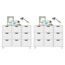 Ver imagem 1 de Kit 2 Nichos Organizadores 9 Gavetas com Rodízios Toys Branco - Mpozenato