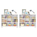 Ver imagem 1 de Kit 2 Nichos Organizadores Multifuncionais com Rodízios Toys Branco - Mpozenato