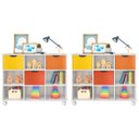 Ver imagem 1 de Kit 2 Nichos Organizadores com Rodízios Toys 3 Gavetas Branco/Colorido - Mpozenato