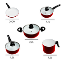 Ver imagem 5 de Jogo de Panelas Cerâmica Antiaderente Roma 5 Peças Haüskraft