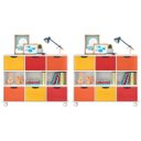 Ver imagem 1 de Kit 2 Nichos Organizadores com Rodízios Toys 6 Gavetas Branco/Colorido - Mpozenato