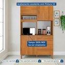 Ver mais imagens de Armário de Cozinha 5 Portas e 2 Gavetas 100% MDF Viena Cinamomo Yescasa Marrom