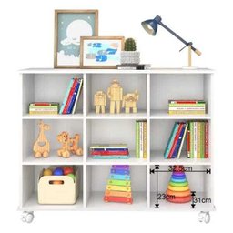Nicho Organizador com Rodízios Toys 6 Gavetas Branco - Mpozenato - 3