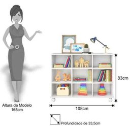 Nicho Organizador com Rodízios Toys 6 Gavetas Branco - Mpozenato - 4