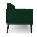 Ver imagem 6 de Sofá 2 Lugares Namoradeira Madeira Preto Marisa Bouclê Verde D03 - D’Rossi