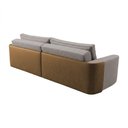Ver imagem 5 de Sofá Cama 3 Lugares 2,30m Modelo Belissimo Design Orgânico Cinza