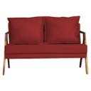 Ver imagem 1 de Namoradeira Marilia Decorativa Recepção - Veludo Vermelho