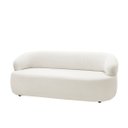 Ver imagem 5 de Conjunto Sofá e Poltrona Giratória Bárbara Luxo para Sala na Cor Bouclê-off White- Edecasamoveis