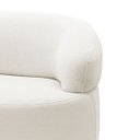 Ver imagem 7 de Conjunto Sofá e Poltrona Giratória Bárbara Luxo para Sala na Cor Bouclê-off White- Edecasamoveis